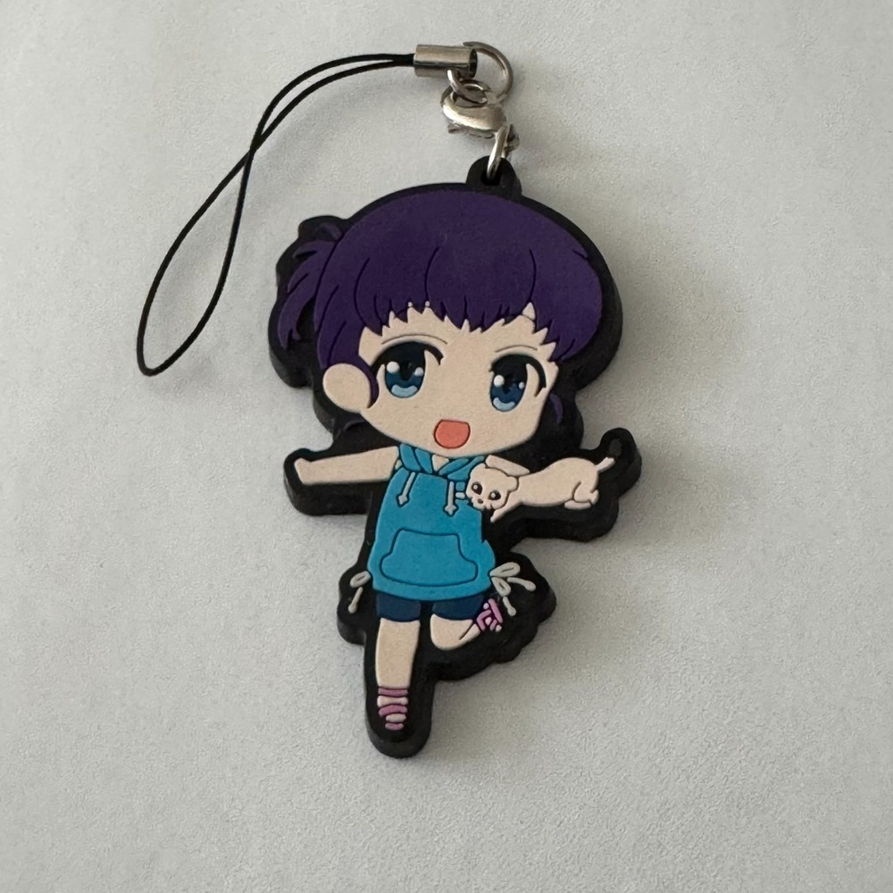 Kuromukuro Kohau Shirahane Anime Character Keychain Strap Fob Charm Rubber‎